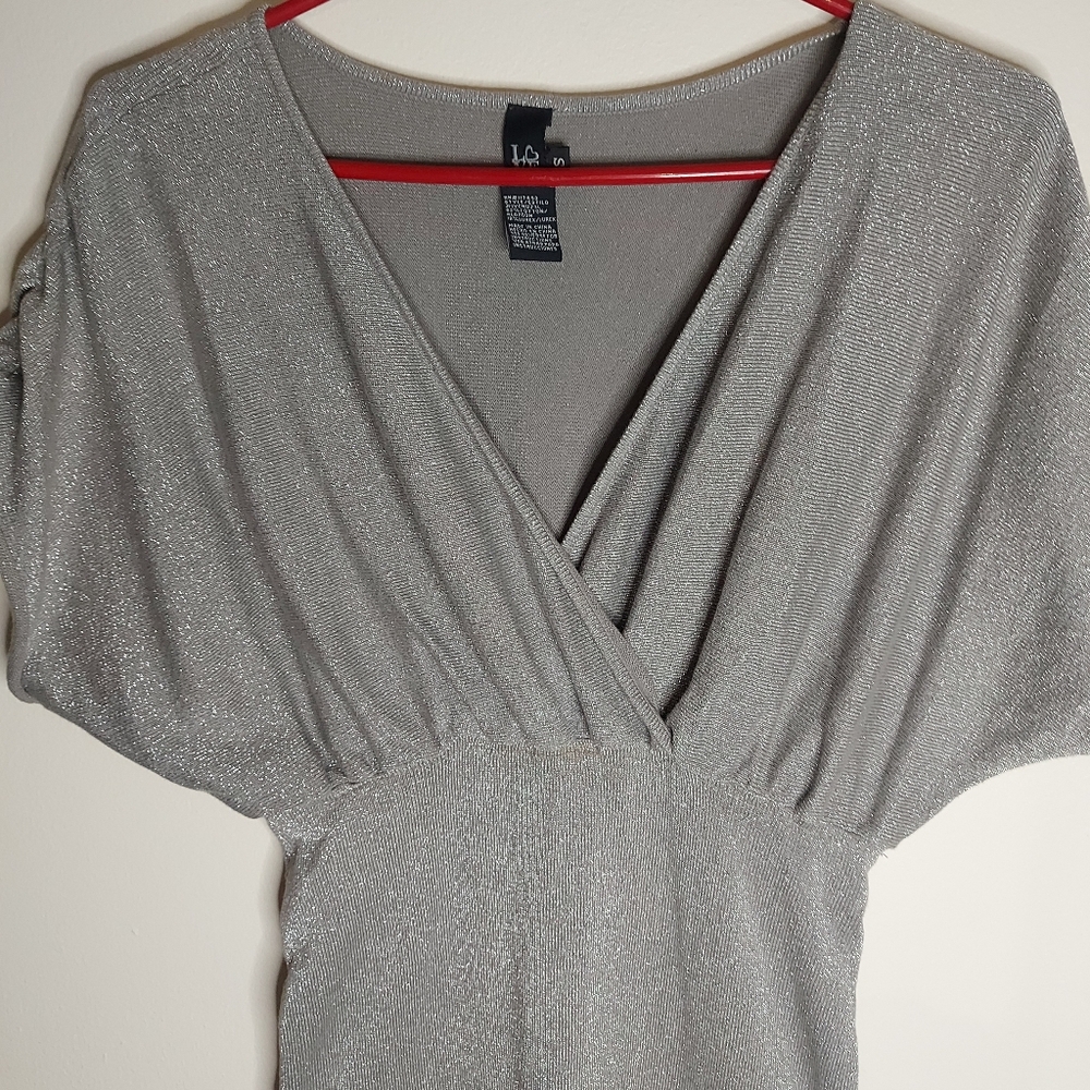 Love Tease Silver Midi Dress